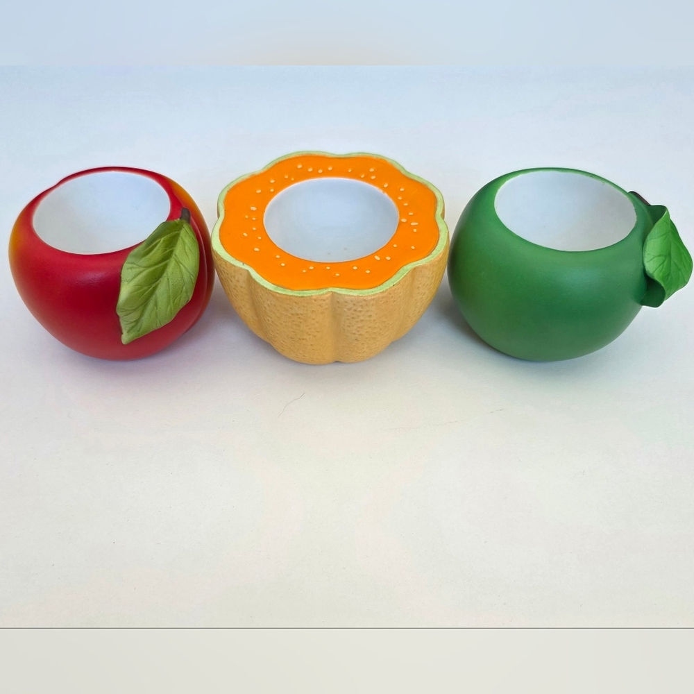 Vintage PartyLite Candle Holders - Fruit Themed